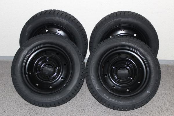 Winter Kompletträder auf 13" Stahlfelgen für den Aixam Truck